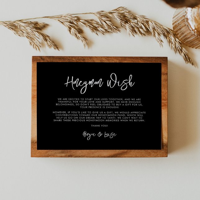 Contemporaryns moderna svartmånönskan tilläggskort (Skapare uppladdad)