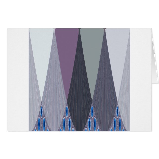 Contemporaryns östliga utformning hälsningskort (Framsidan Horizontal)