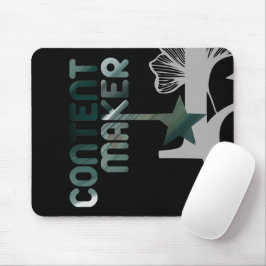 CONTENTMAKER Mousepad Trend Abstrakt Black Grönt Musmatta