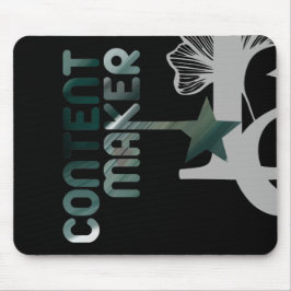 CONTENTMAKER Mousepad Trend Abstrakt Black Grönt Musmatta