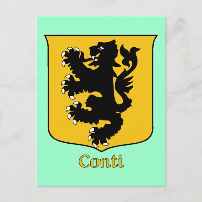 Conti Family Shield-vykort Vykort (Framsida)