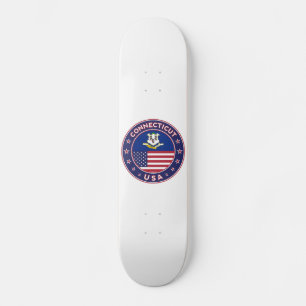 Conticut-dekalen, USA Stater Mini Skateboard Bräda 18,5 Cm