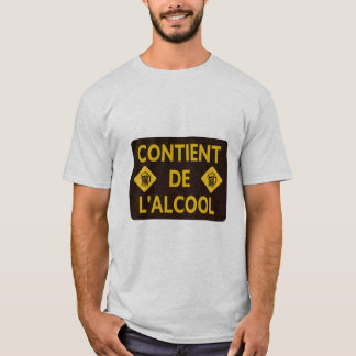 contient alcool biere chope binouze mousse humour t shirt