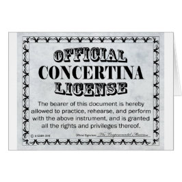 Contina Licence Hälsningskort