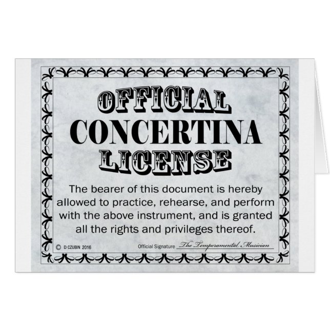 Contina Licence Hälsningskort (Framsidan Horizontal)