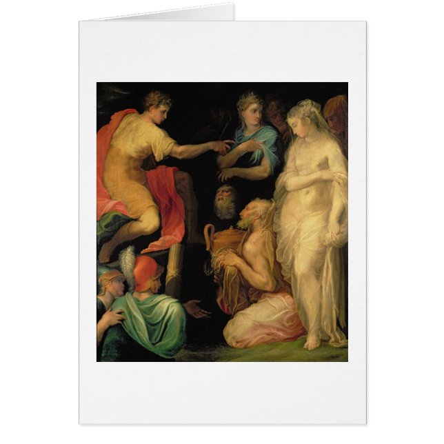 Continencen av Major Scipio (237-183 BC) (den Hälsningskort (Framsidan)