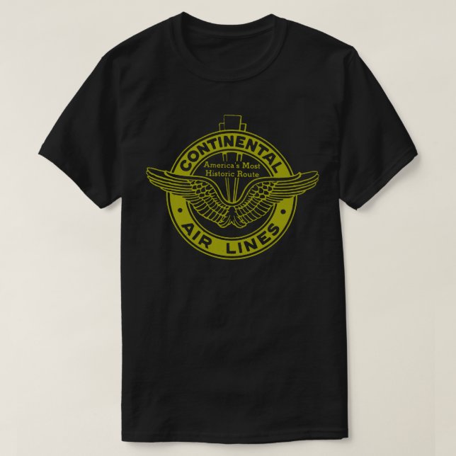 Continental Airlines 1 T Shirt (Design framsida)