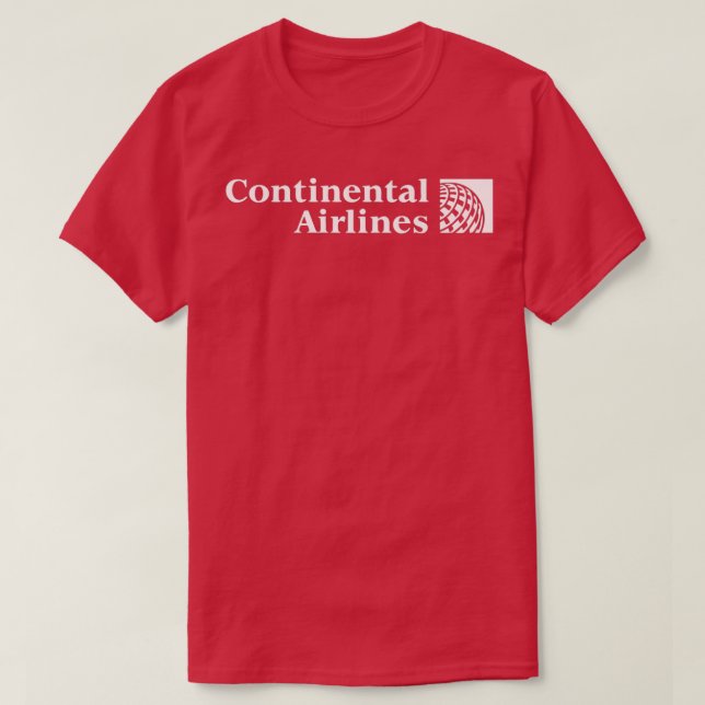 Continental Airlines T Shirt (Design framsida)