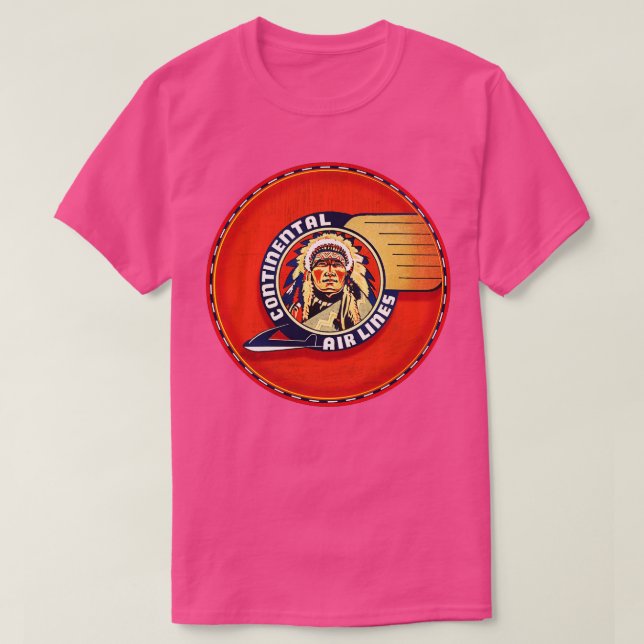 Continental Airlines T Shirt (Design framsida)