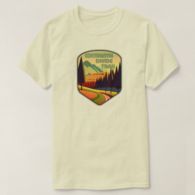 Continental Divide Trail Colors T Shirt (Design framsida)