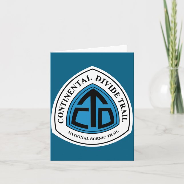 Continental Divide Trail Sign Usa  Kort (Framsida)