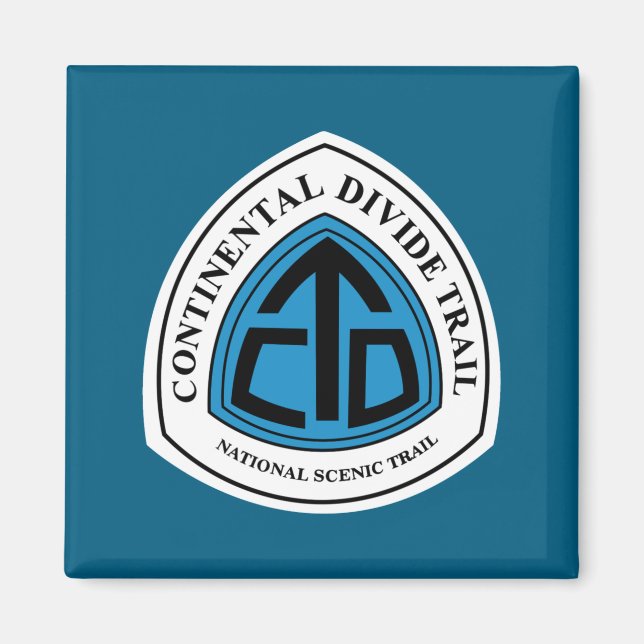 Continental Divide Trail Sign Usa  Magnet (Framsidan)