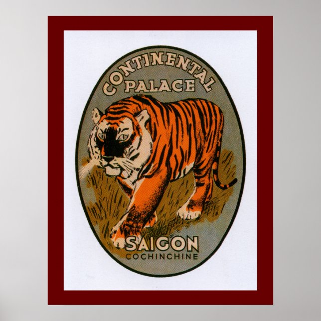 Continental Palace Hotel Saigon (brun) Poster (Framsidan)