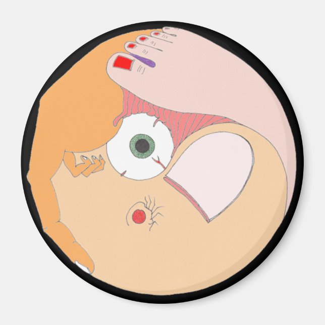 ’Contortion’ Mandala Magnet (Framsidan)