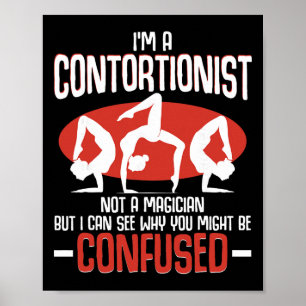 Contortionist Contortion Yoga Gymnastik Aerial An Poster