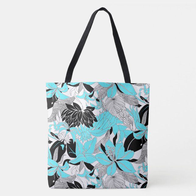 Contour Hawaii Tropical Lily och Protea Beach Bag  Tygkasse (Framsida)