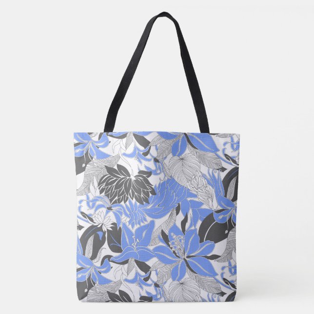 Contour Hawaii Tropical Lily och Protea Beach Bag  Tygkasse (Framsida)