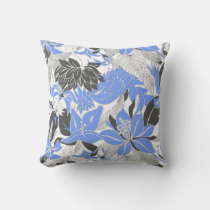 Contour Hawaii Tropical Lily och Protea Blommigt Kudde