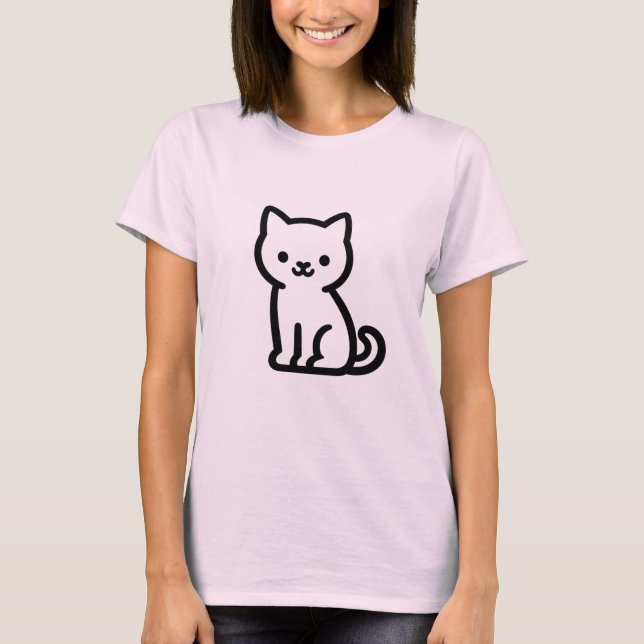 Contour Kitten av Softline Whisper T Shirt (Framsida)