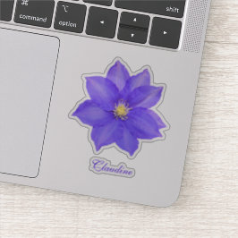 Contour Lila Clematis Vinyl Stickers Klistermärken