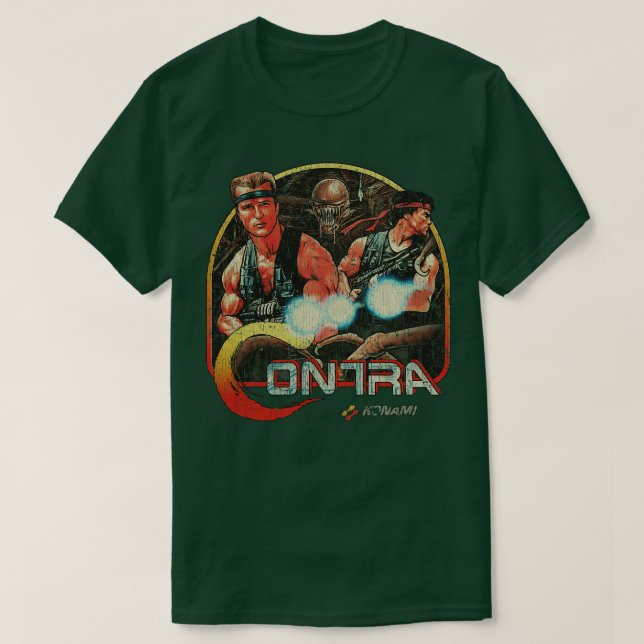 Contra 1987 t shirt (Design framsida)