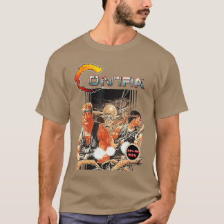 Contra Bo Art Retro Arkadspelare Klassisk 80-tals  T Shirt