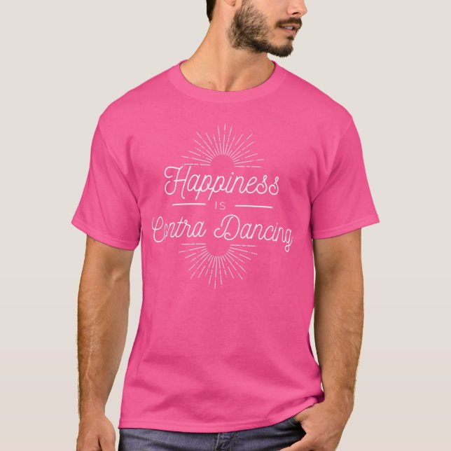 Contra-dans Contra-dansare Square-dans Contra T Shirt (Framsida)