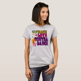 Contra dans för fredkärlek tee shirt