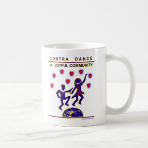 Contra dansglädje kaffemugg