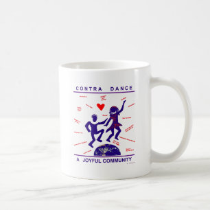 Contra dansglädje kaffemugg