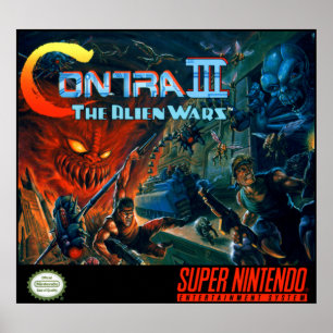 Contra III - Alien Krig Poster