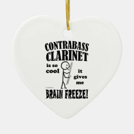 Contrabass Clarinet, Brain Freeze Julgransprydnad Keramik