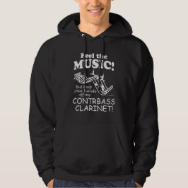 Contrabass Clarinet känner Music Hoodie