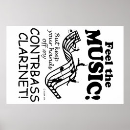 Contrabass Clarinet känner musiken Poster