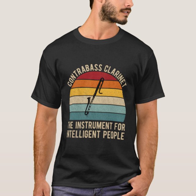 Contrabass Clarinet Players for a Clarinetist T Shirt (Framsida)