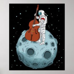 Contrabass Jazz Music Upright Bass Dubbla Bass Poster