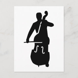 Contrabass-spelare Vykort
