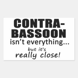 Contrabasson är inte allt rektangulärt klistermärke
