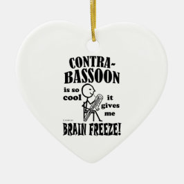 Contrabasson, Brain Freeze Julgransprydnad Keramik