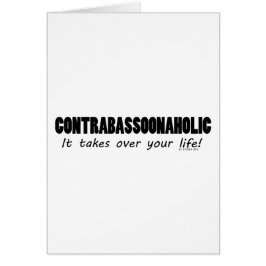 Contrabassoonahol Life Hälsningskort