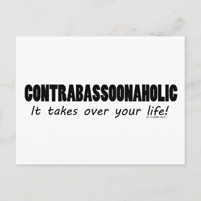 Contrabassoonahol Life Vykort (Framsida)