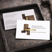 Contractor Wood Gold-logotyp