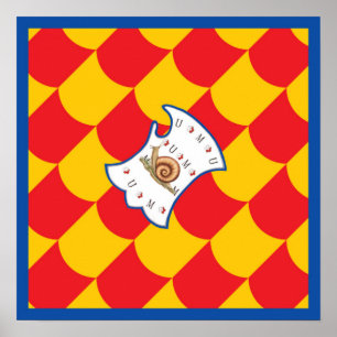 Contrada della Chiocciola (Snigel) Palio Poster