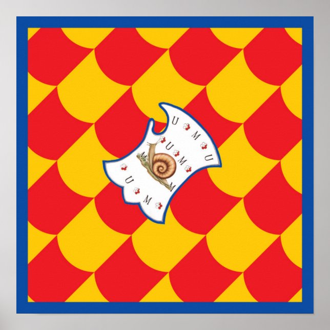 Contrada della Chiocciola (Snigel) Palio Poster (Framsidan)