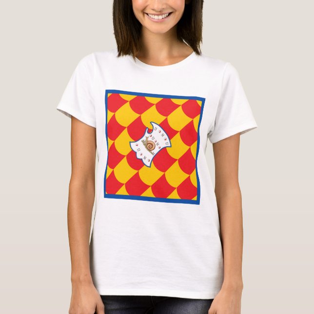 Contrada della Chiocciola (Snigel) Palio T Shirt (Framsida)