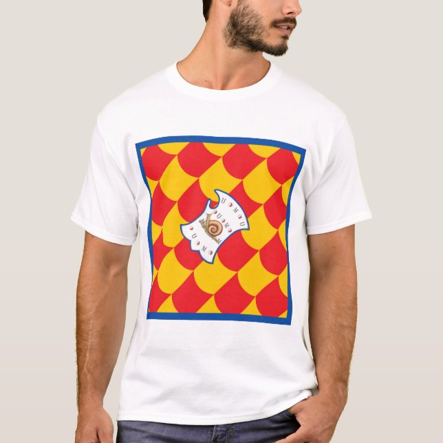 Contrada della Chiocciola (Snigel) Palio T Shirt (Framsida)