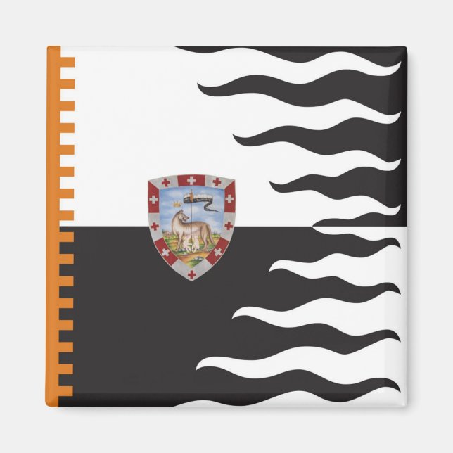 Contrada della Lupa (hon-Varg) Palio di Siena Magnet (Framsidan)