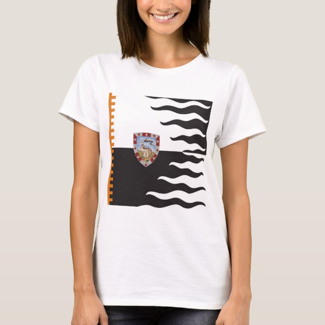 Contrada della Lupa (hon-Varg) Palio T Shirt (Framsida)