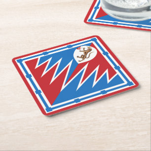Contrada della Pantera (Panther) Palio di Siena Underlägg Papper Kvadrat
