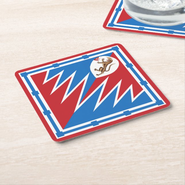 Contrada della Pantera (Panther) Palio di Siena Underlägg Papper Kvadrat (Vinklad)